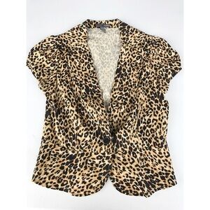 Poetry Tan/Black Leopard Print Top